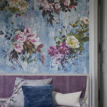 Designers Guild Aubriet Slate Blue Tapet